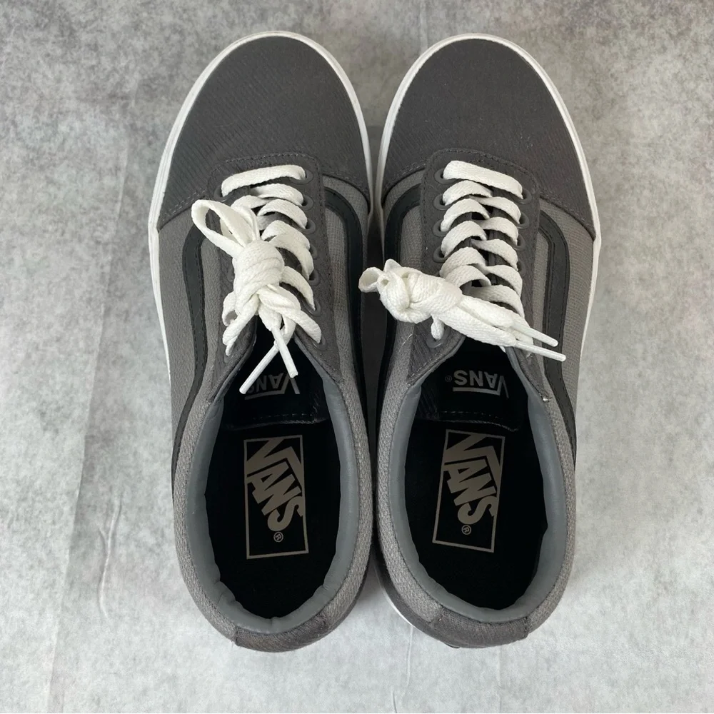 Size 7.5 Vans Ward Retro Gray & Black Sneakers Men’s NWOT No box - Picture 7 of 9